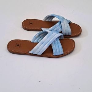 Shade & Shore Womens Perla Crossband Slide Sandal size 8